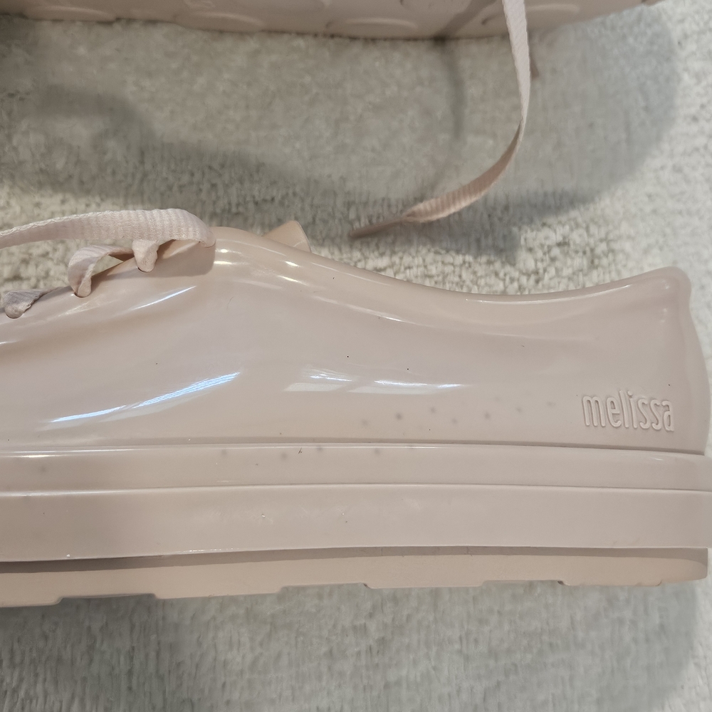 NEW Melissa Pink Sneakers Size 10 Pastel Preppy Girlhoodcore Feminine Coquette - Picture 3 of 8